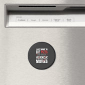 Pizza Horror Films Halloween Ontwerp_1 Magneet (Insitu (Vaatwasser))