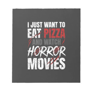 Pizza Horror Films Halloween Ontwerp_1 Notitieblok