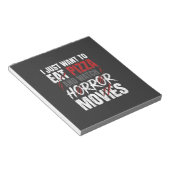 Pizza Horror Films Halloween Ontwerp_1 Notitieblok (Schuin)