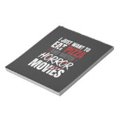 Pizza Horror Films Halloween Ontwerp_1 Notitieblok (Linkerzijde)