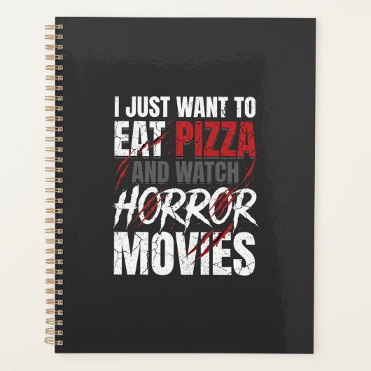 Pizza Horror Films Halloween Ontwerp_1 Planner (Voorkant)