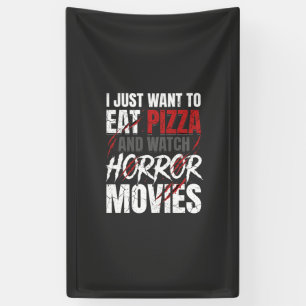 Pizza Horror Films Halloween Ontwerp_1 Spandoek