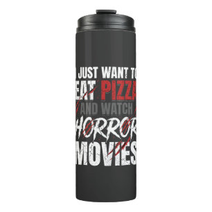 Pizza Horror Films Halloween Ontwerp_1 Thermosbeker