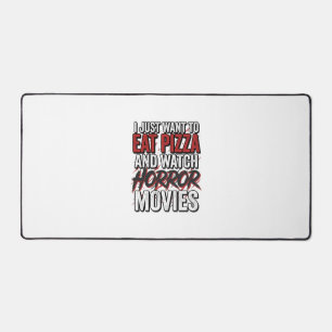 Pizza Horror Films Vintage Halloween Typografie S Bureaumat