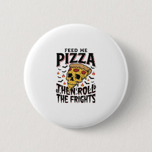 Pizza Horror T-shirt Vintage Gravure Filmavond D Ronde Button 5,7 Cm