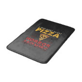 Pizza Horrorfilms Halloween Schedel Vleermuizen Sp Badmat (Gekanteld)