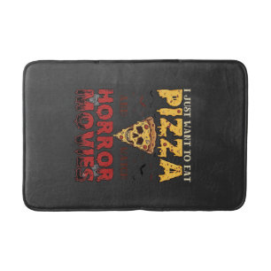 Pizza Horrorfilms Halloween Schedel Vleermuizen Sp Badmat