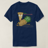 Pizza houdt van ananas Spaans T-Shirt (Design voorkant)