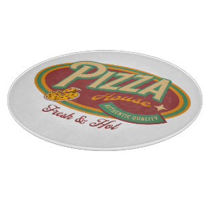 Pizza House Retro Stijl Snijplank