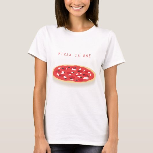 Pizza i t-shirt (Voorkant)