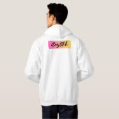 Pizza, ik kom eraan hoodie (Achterkant volledig)