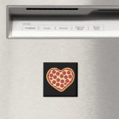 Pizza in hartvorm Cute Valentijnsdag Magneet (Insitu (Vaatwasser))