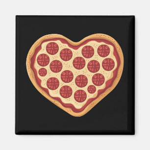 Pizza in hartvorm Cute Valentijnsdag Magneet