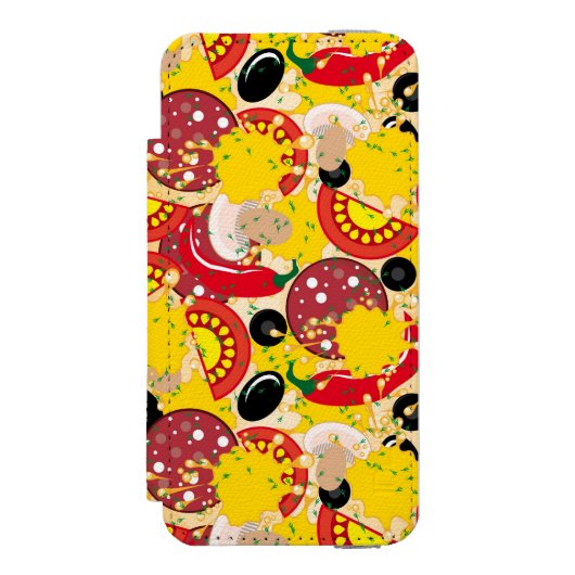 Pizza Incipio iPhone Portemonnee Hoesje (Voorkant Agenda)