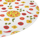 Pizza Ingredients Pattern Snijplank (Hoek)