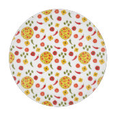 Pizza Ingredients Pattern Snijplank (Voorkant)