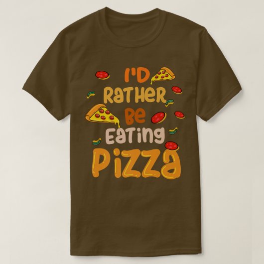 Pizza Ironic Pizza Chef T-shirt (Design voorkant)