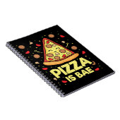 Pizza is Bae - Cute Kawaii Funny Cartoon - Novelty Notitieboek (Rechterzijde)