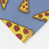 Pizza is de baas! fleece deken (Hoek)