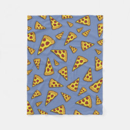 Pizza is de baas! fleece deken