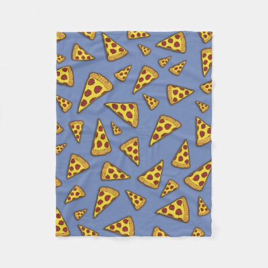 Pizza is de baas! fleece deken (Voorkant)