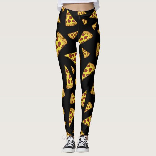 Pizza is de baas! leggings (Voorkant)