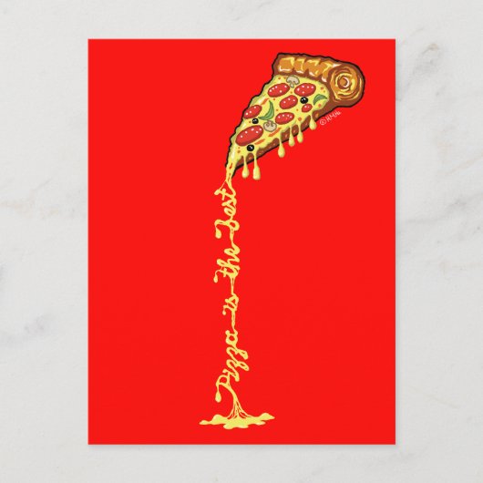 Pizza is de beste briefkaart (Voorkant)