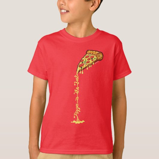 Pizza is de beste t-shirt (Voorkant)
