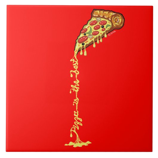 Pizza is de beste tegeltje (Voorkant)