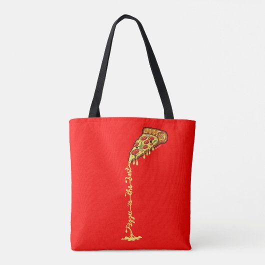 Pizza is de beste tote bag (Achterkant)
