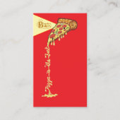 Pizza is de beste visitekaart visitekaartje (Voorkant)
