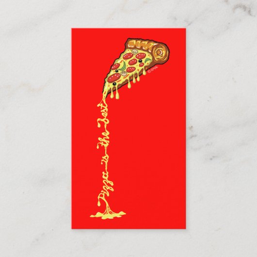 Pizza is de beste visitekaartje (Voorkant)