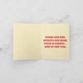 "Pizza Is de Enige Liefde Die Ik Wil - Grappige Pi Kaart (Binnen)