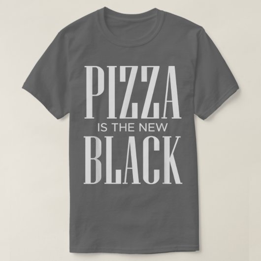Pizza is de nieuwe Black3865 T-shirt (Design voorkant)