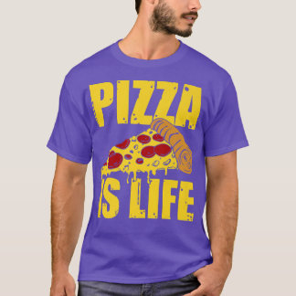 Pizza is een levende kaas en pepperoni pizza Lover T-shirt