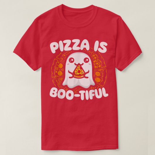 Pizza is een rijkelijk eten van Pizza Italiaans vo T-shirt (Design voorkant)