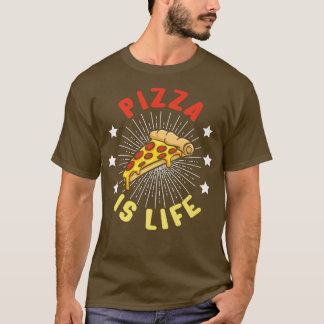 Pizza is een snel leven lang voedsel, grappige Piz T-shirt
