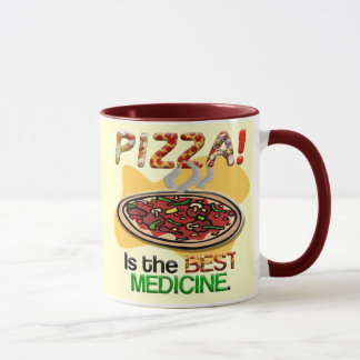 Pizza is het beste geneesmiddel mok