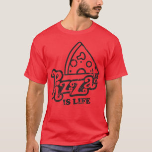 Pizza is het leven dat ik hou van pizza-liefhebber t-shirt