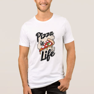 Pizza is het leven Tri-Blend shirt