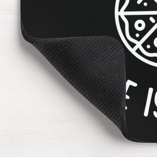 Pizza is het leven van Pizza grappig Muismat (Hoek)