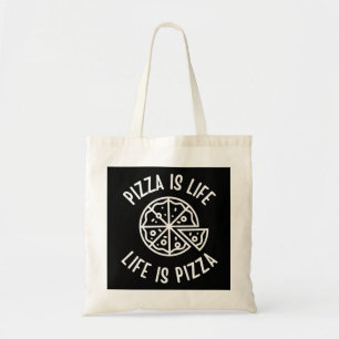 Pizza is het leven van Pizza grappig Tote Bag