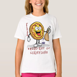 PIZZA IS HET ONTBIJT VOOR KAMPIOENEN T-SHIRT