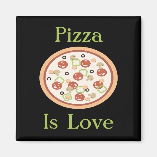Pizza is Liefdesmagneet Magneet (Voorkant)