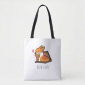 Pizza is Life Corgi Bag | CorgiDingen Tote Bag (Voorkant)