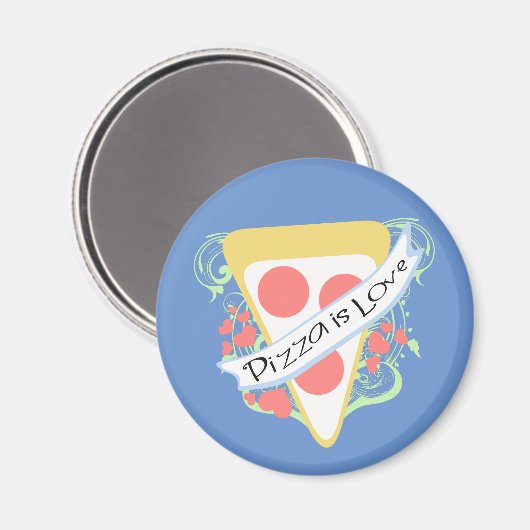 Pizza is Love Magneet (Voorkant / Achterkant)