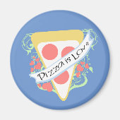 Pizza is Love Magneet (Voorkant)