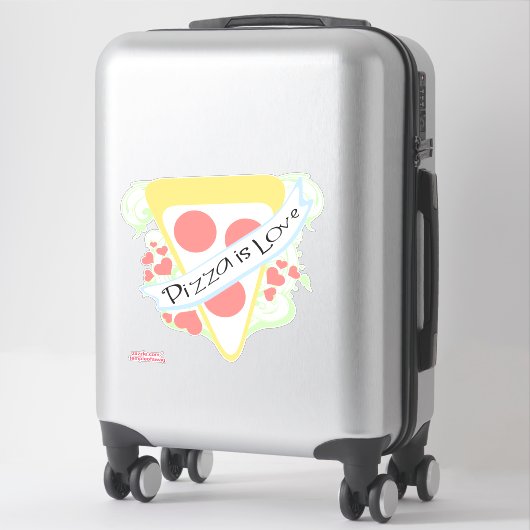Pizza is Love Sticker (Koffer)