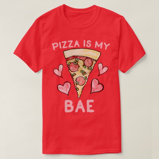 Pizza is mijn baasje t-shirt (Design voorkant)