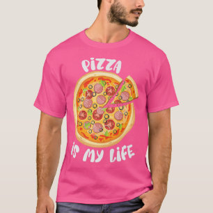 Pizza is mijn leven Pizza Liefhebber Grappig Foodi T-shirt
